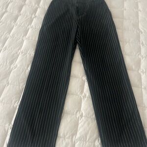 Romeo & Juliet Couture Black Pinstripe Women’s Pants